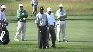 Tiger Woods' practice round, Tuesday, before the start of the 2002 US Open