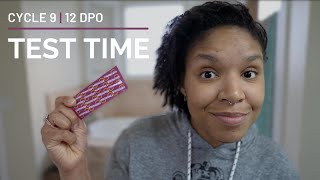 LIVE PREGNANCY TEST 12DPO || CYCLE 9 || TTC BABY #2 AFTER MISCARRIAGE