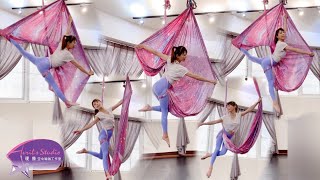 反截肢系列🦵蜜桃愛心臀🍑｜進階組合｜空中瑜珈｜Aerial yoga｜Avril’s Studio