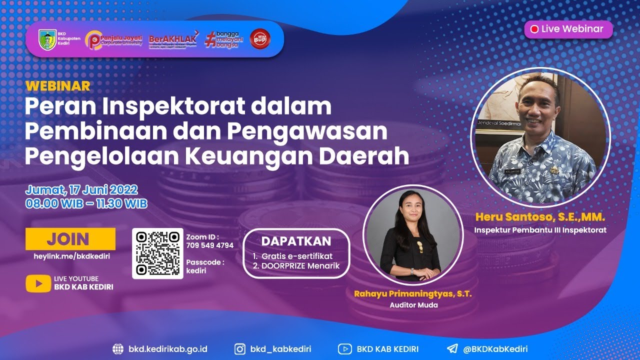 [WEBINAR] Peran Inspektorat Dalam Pembinaan Dan Pengawasan Pengelolaan ...