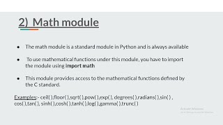 Math Module | Part - 2 | Python Programming for Beginners