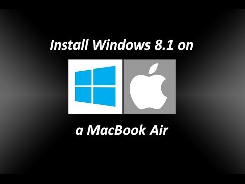 Install Windows 8.1 on a MacBook Air no DVD drive Install Windows 8.1 on a MacBook Air no DVD drive