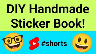 DIY Handmade Sticker Book!  💞 #shorts #sticker