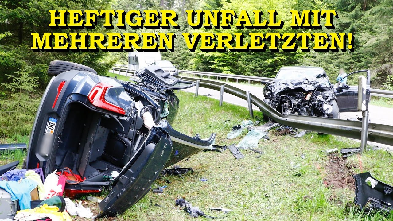 [GROSSE ZERSTÖRUNG] - MEHRERE VERLETZTE NACH CRASH - | FRAU EINGEKLEMMT ...