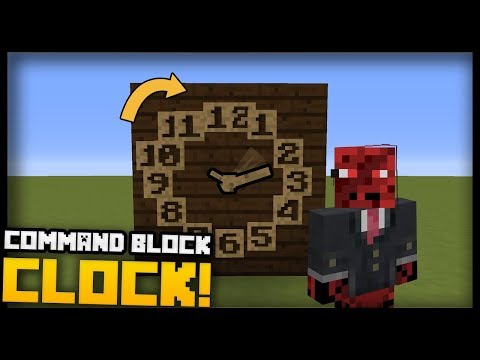 The FUNCTIONAL Minecraft COMMAND BLOCK CLOCK! The FUNCTIONAL Minecraft COMMAND BLOCK CLOCK!