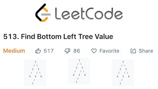 LeetCode Find Bottom Left Tree Value Explained - Java