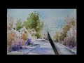 풍경 수채화 풍경화 과정 watercolor landscape painting 水彩画の風景 acuarela 水彩画