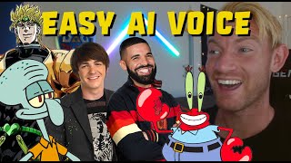 How to make AI music covers + ANIMATE video of characters singing! (Kanye, Drake, Squidward ect!)