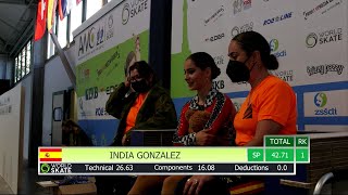 AWC22 - India Gonzalez - Free: Short Program (17.05.2022)