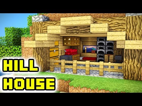 Minecraft Tutorial: Underground Hill Survival House Build Minecraft Tutorial: Underground Hill Survival House Build
