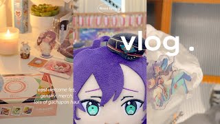 ENG) 𝘃𝗹𝗼𝗴 . a day in my otaku life at the ensemble stars festival┊animate hauls, genshin merch etc.