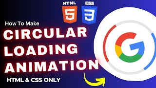 Circle Page Loading Animation using HTML CSS Only Project for Beginners Practice #html #css