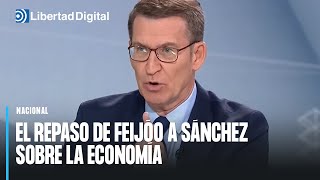 El repaso de Feijóo a Sánchez sobre la economía