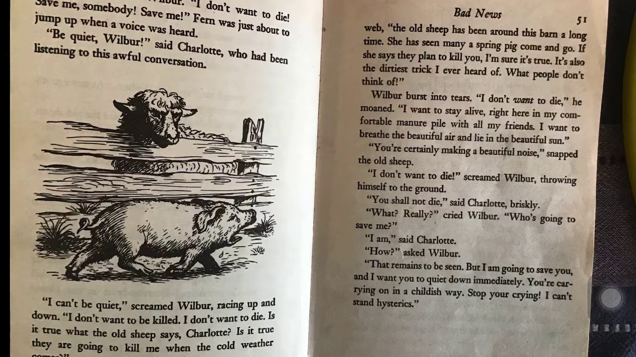 Charlotte S Web Chapter Vii Youtube