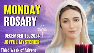 Monday Rosary 💜 Joyful Mysteries of the Rosary 💜 December 16, 2024 VIRTUAL ROSARY