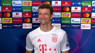 "It's a bit special!" Thomas Muller reacts to Bayern thrashing Barca 8-2!