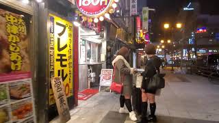 大阪・ミナミ【駅周辺/散策動画】かに道楽(道頓堀本店)辺り～道頓堀商店街～道頓堀(南橋詰交差点)～御堂筋を南へ数百m  なんば交差点(北東角)15A号出入口付近