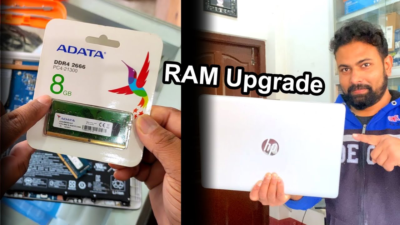 How To Upgrade Hp Laptop Ddr4 8gb (2666Mhz) RAM || How To Upgrade RAM ...