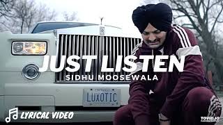 Just Listen Official Music Video | Sidhu Moose Wala ft. Sunny Malton | #SIDUNEWSONG |