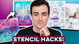 GENIUS Stencil Hacks That Will LEVEL UP Your Cardmaking!