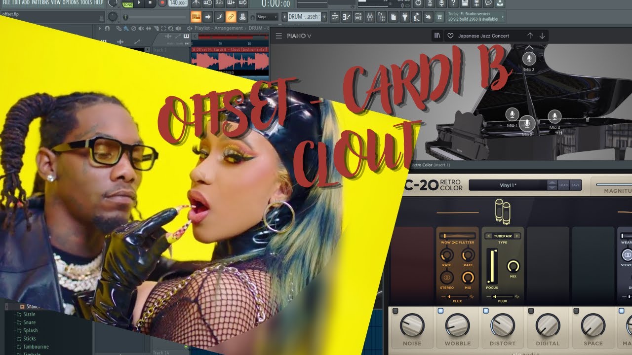 #26 Offset - Clout Feat Cardi B (90% Accurate) Full Instrumental ...