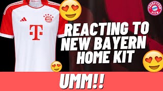Reacting To The Brand NEW Bayern München 23-24 HOME Kit!! *REAL* - Bayern News