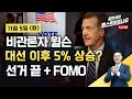 [김현석의 월스트리트나우-11월5일] 비관론자 윌슨, 대선 이후 5% 상승?…선거 끝+FOMO