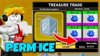 Trading PERM ICE for 24 hours! | Blox fruits