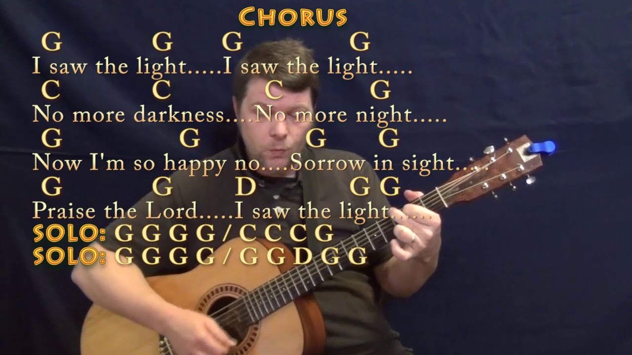 I Saw The Light Guitar Cover Lesson In G With Chords/Lyrics Chords ...