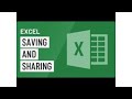 Excel  Saving and Sharing