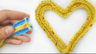 Плетение на рогатке. Как связать шнурок/ How to crochet a cord