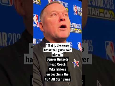 💭 Denver Nuggets Coach Mike Malone On All Star Game #shorts #nba # ...