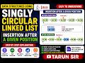 Insert Node After a Given Position in Singly Circular Linked List | Java DSA Tutorial