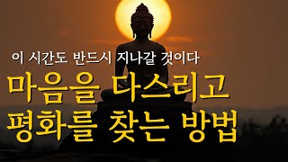 마음을 다스리고 평화를 찾는 방법 | 석가모니 명언 | 부처님 말씀 | 낭독 | 인생조언 | 불교 | 삶의지혜 | 철학 | ASMR