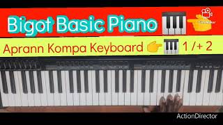 Vinn Aprann Jwe bon kompa Keyboard 👉1/ 2🎹 👈  DO +  FA  +Sol 👉🎹  RE+ SOL  +LA