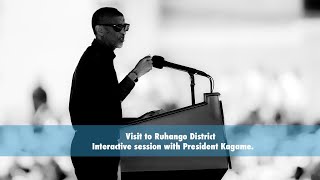 Visit to Ruhango District | Interactive session with President Kagame.