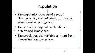 Lecture 17: Artificial Intelligence: Genetic Algorithm