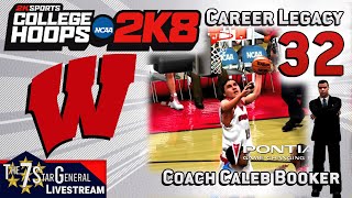 Caleb Booker Career Legacy | College Basketball 2K8 | Livestream 32