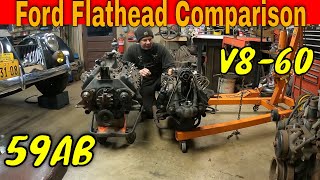 Ford Flathead Comparison: V8-60 hp and 59 AB