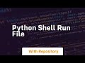 python shell run file