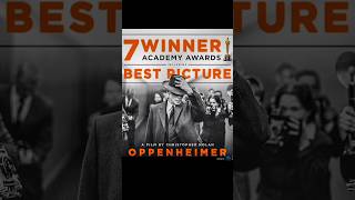 Oppenheimer's domination at Oscar's 2024 🤯 #shorts