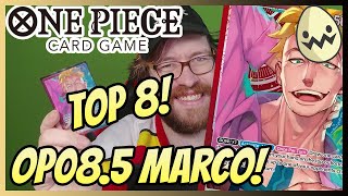 One Piece Card Game: Treasure Cup Top 8 Marco! OP08.5 Deck List!