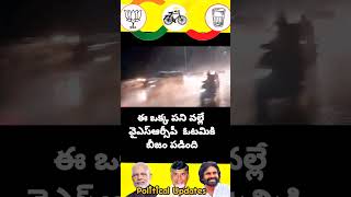 ఈ ఒక్క పని వల్లే వైఎస్ఆర్సీపీ  ఓటమికి బీజం పడింది #news #apnews #tdp #ysrcp #janasena