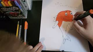 How To Drawing Fish In Coloring From The Cat In The Hat.