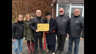 Dévoilement de la plaque soulignant le 100e anniversaire du bâtiment de la Mairie