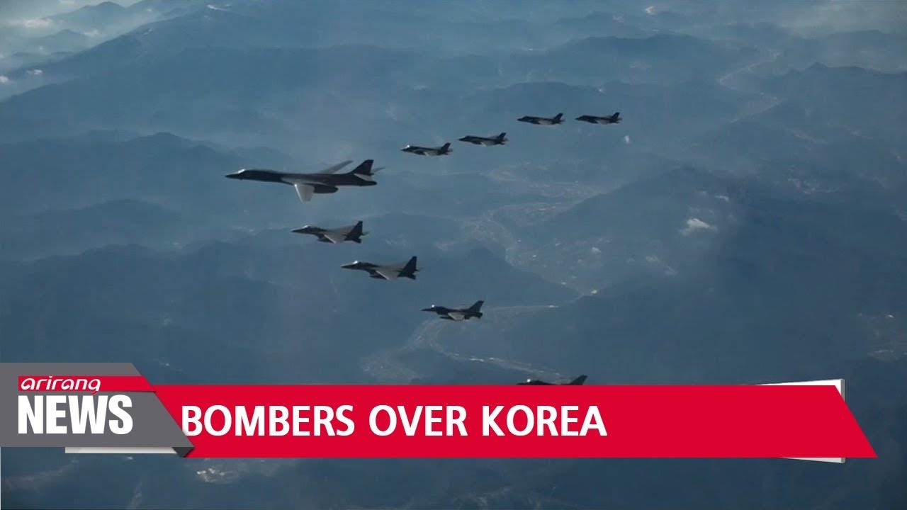 U.S. B-1B Bombers Participate In Joint South Korea-U.S. Drills - YouTube