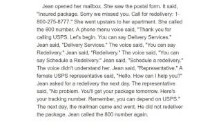 Easy English 188 - USPS Redelivery 2