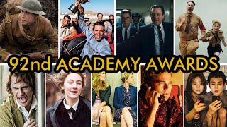 92nd Academy Awards Best Picture Nominees and Winner (2020)