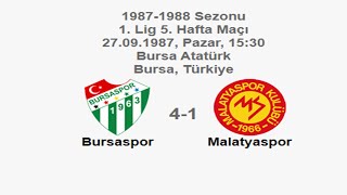 Bursaspor 4-1 Malatyaspor [HD] 27.09.1987 - 1987-1988 Turkish 1st League Matchday 5