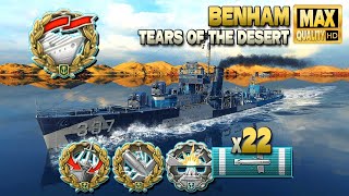 Destroyer Benham: Can he escape? - World of Warships
